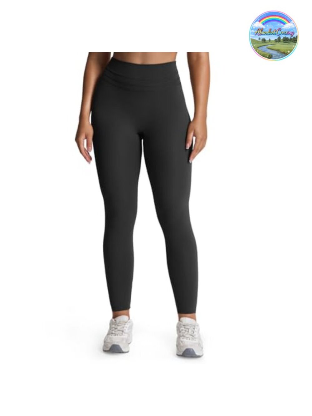 High Waisted Yoga Leggings Tummy Control Ruching Back Nylon Spandex Ankle
